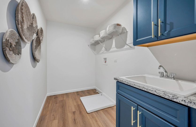 Laundry Room with Built-In Utility Sink