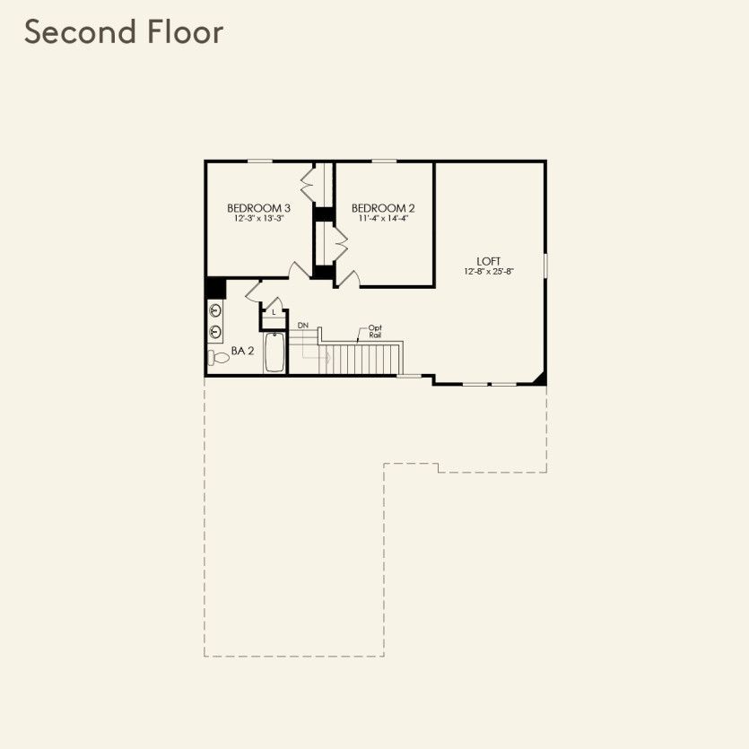 Second Floor 3 br / 2.5 ba