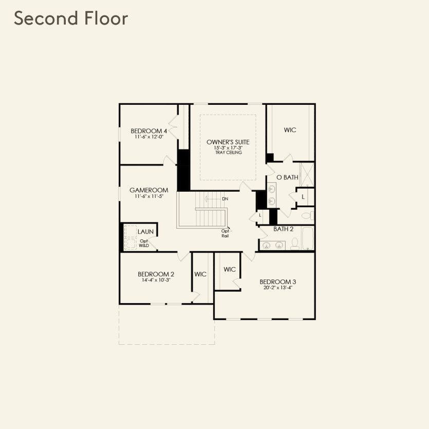 Second Floor 4 br / 2.5 ba