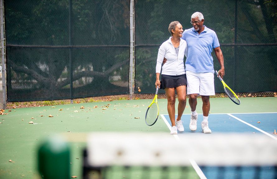 Enjoy a game of tennis