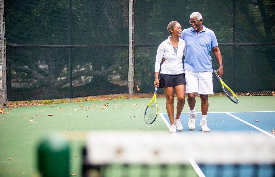 Enjoy a game of tennis