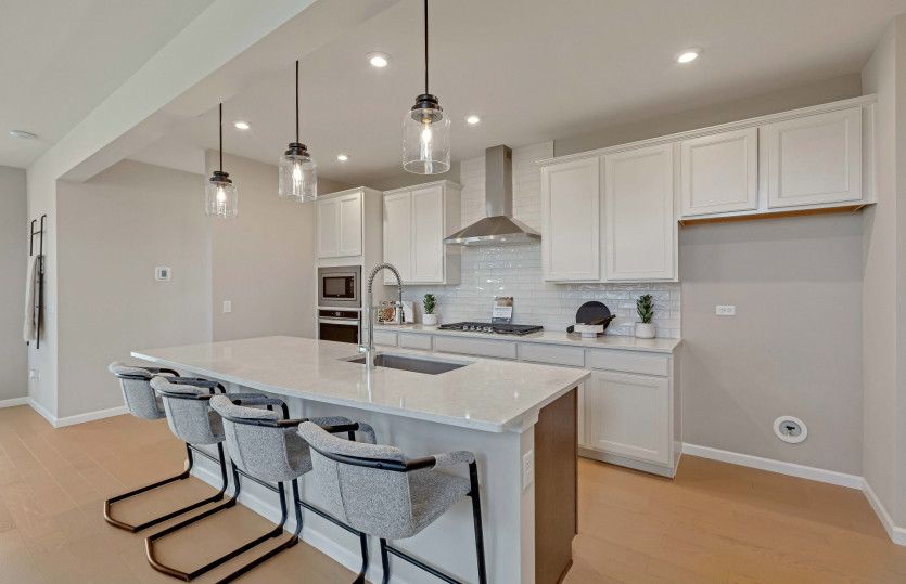 Kitchen with Pendant Lighting