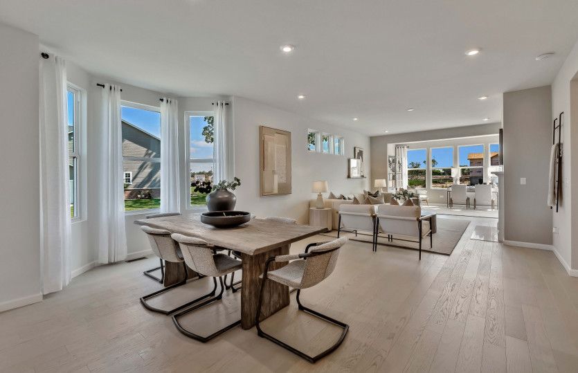 Spacious Café, Open to the Kitchen and Gathering Room