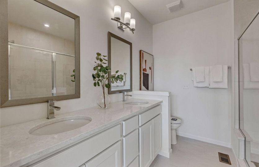 Owner's Bath with Double Bowl Vanity
