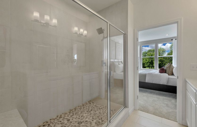 Beautiful Tile Shower in Owner's Bath