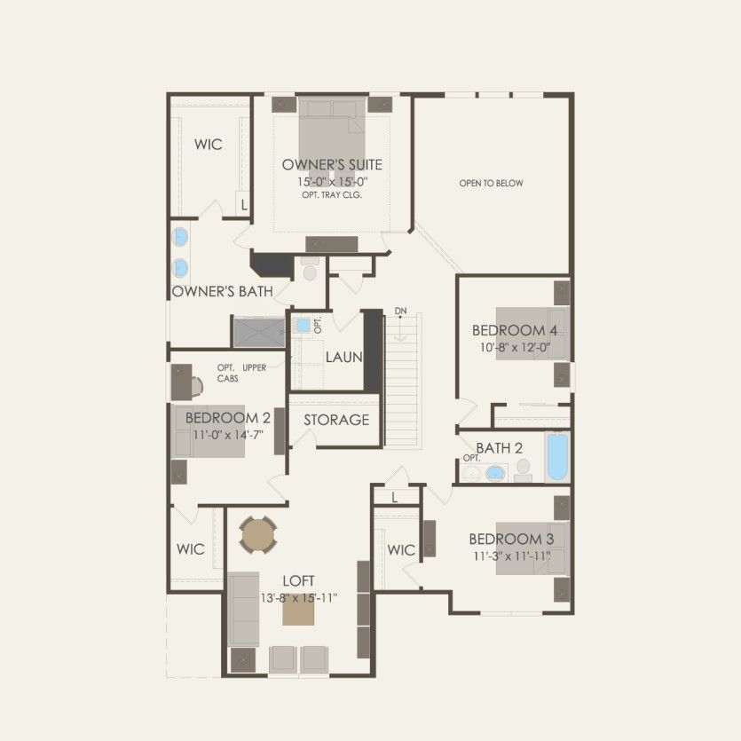 Second Floor 4 br / 2.5 ba
