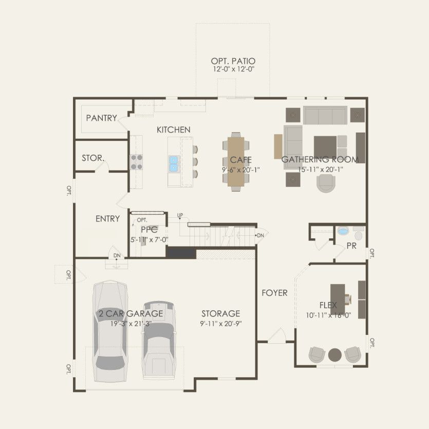 First Floor 4 br / 2.5 ba