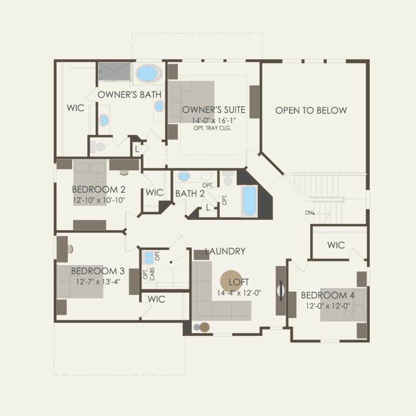 Second Floor 4 br / 2.5 ba