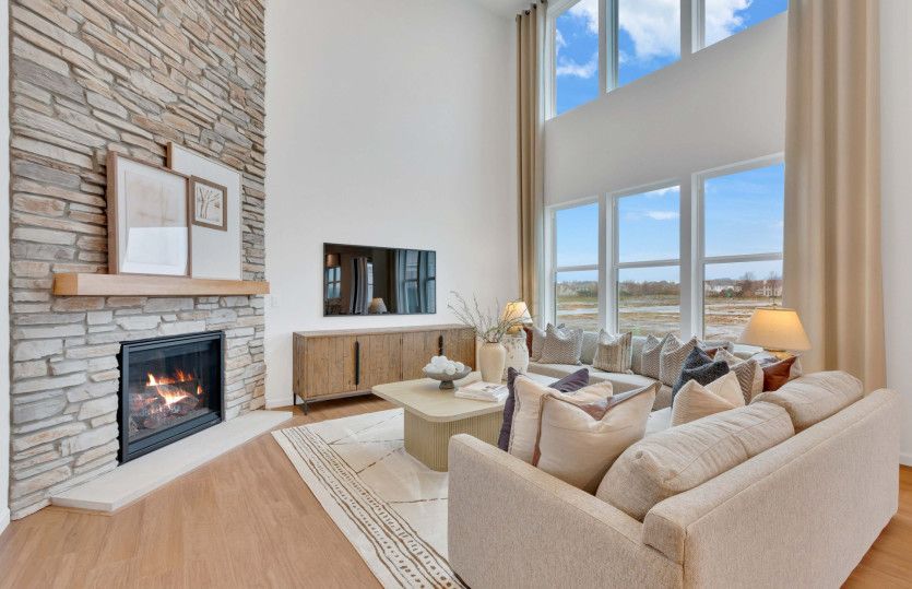 Elegant Two-Story Gathering Room