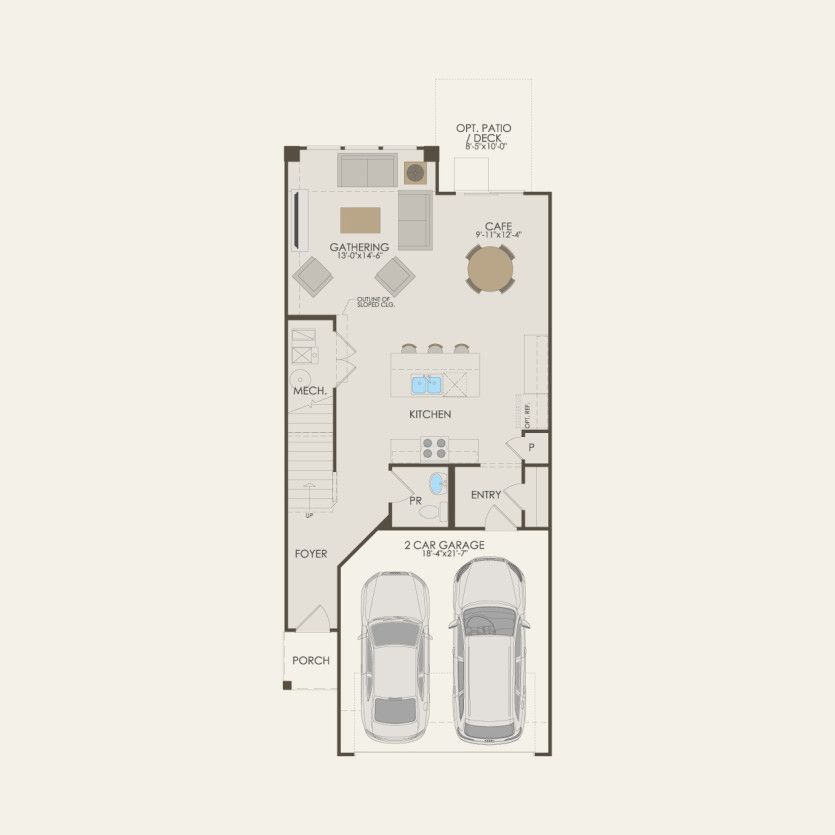 First Floor 2 br / 2.5 ba