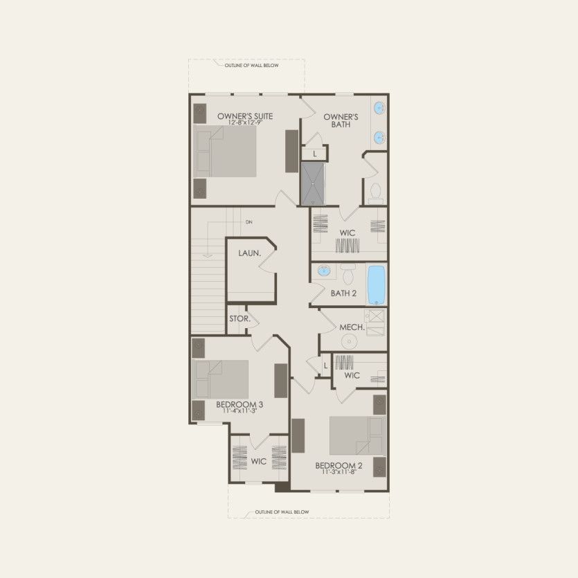 Second Floor 3 br / 2.5 ba