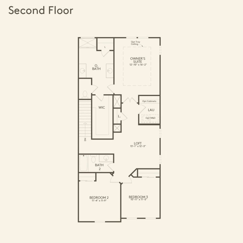 Second Floor 3 br / 2.5 ba