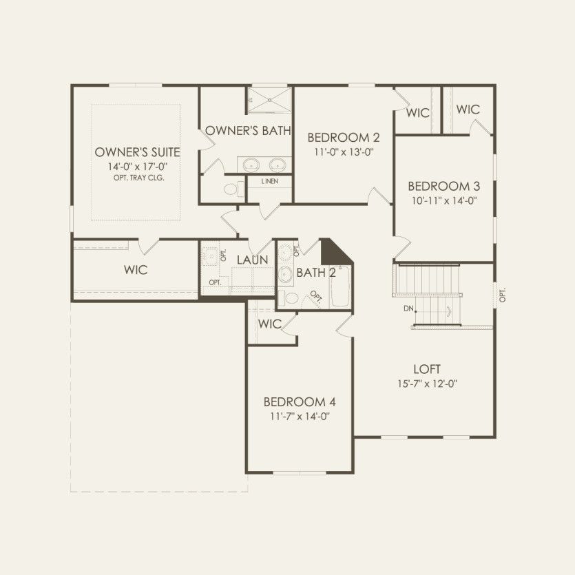 Second Floor 4 br / 2.5 ba