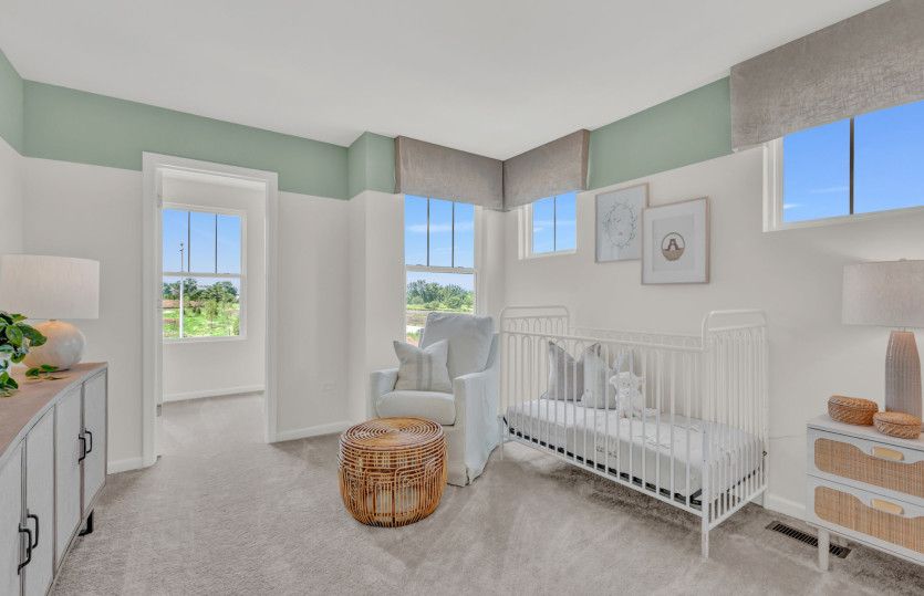 Secondary Bedroom Showcased as Nursery