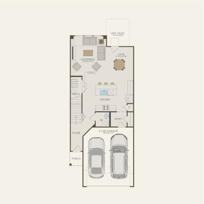First Floor 2 br / 2.5 ba