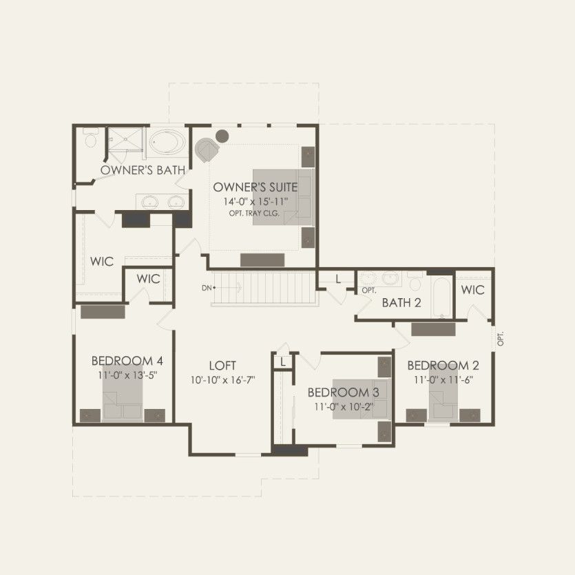 Second Floor 4 br / 2.5 ba