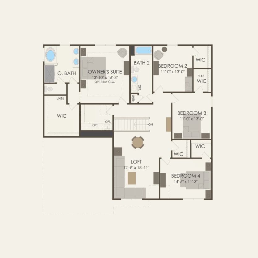 Second Floor 4 br / 2.5 ba