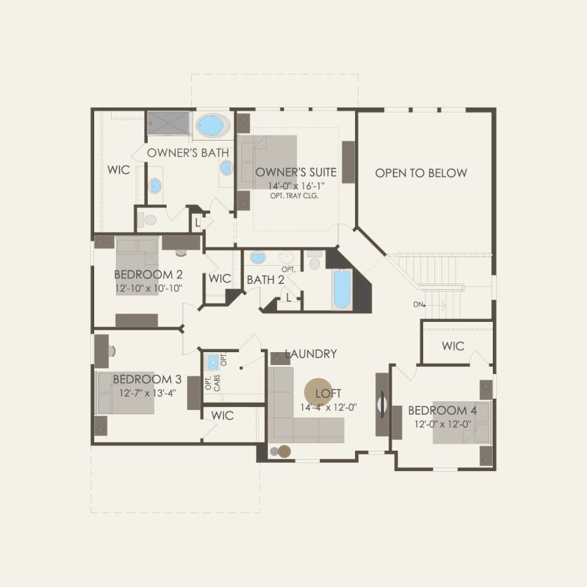Second Floor 4 br / 2.5 ba