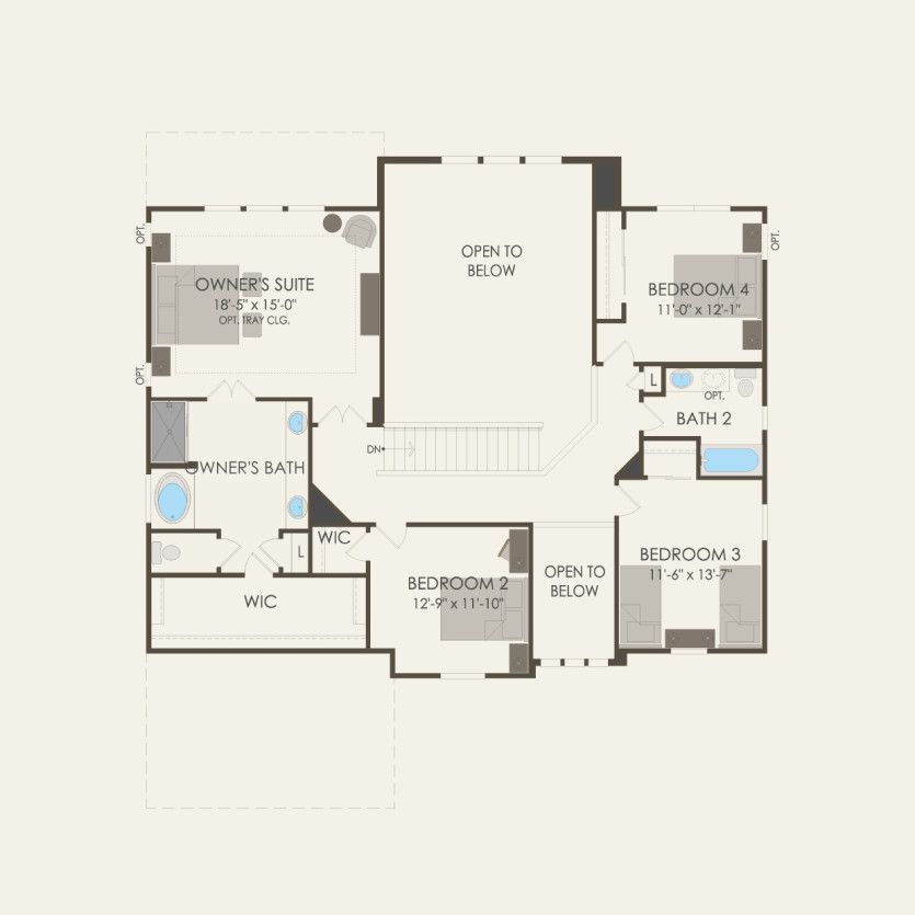 Second Floor 4 br / 2.5 ba