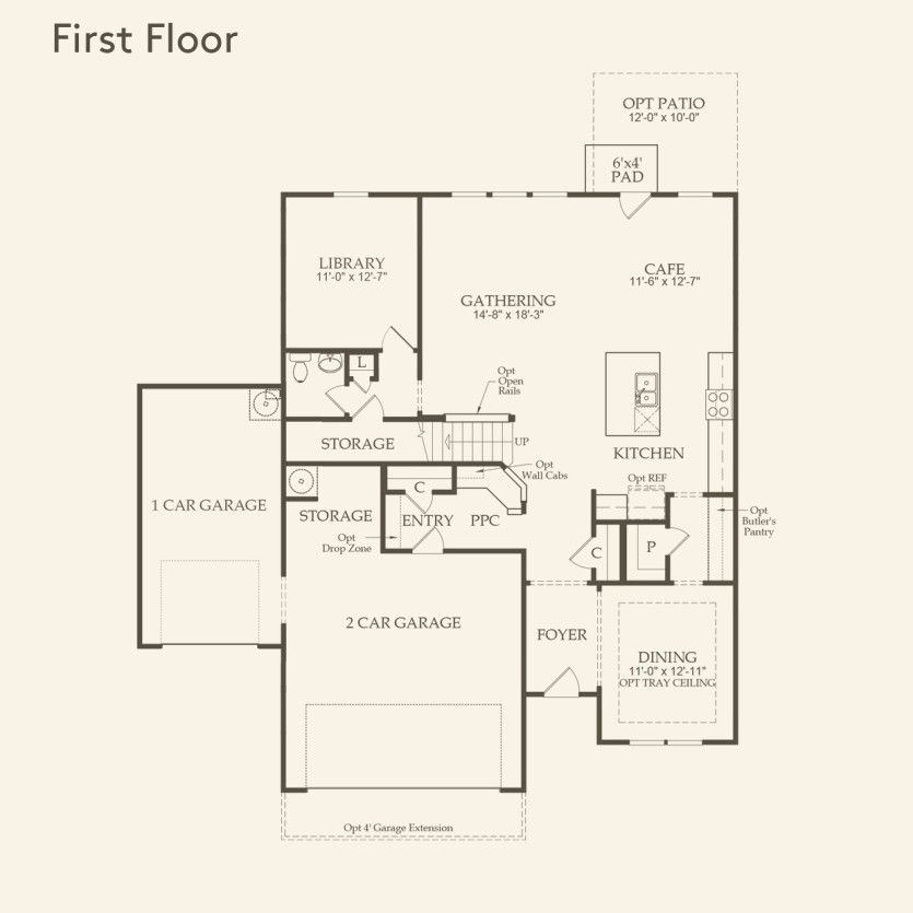 First Floor 4 br / 2.5 ba