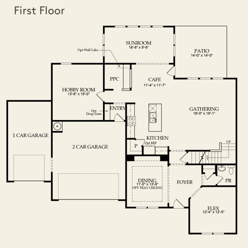 First Floor 4 br / 2.5 ba