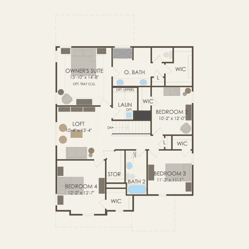 Second Floor 4 br / 2.5 ba