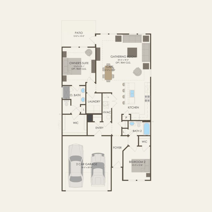 First Floor 2 br / 2 ba