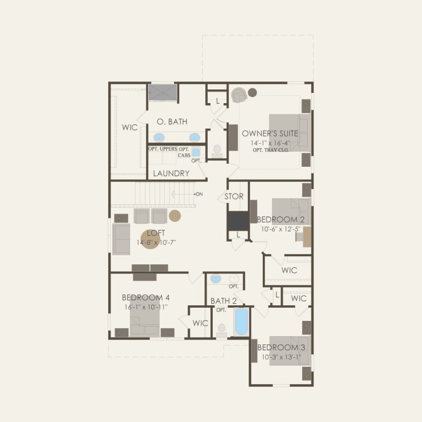 Second Floor 4 br / 2.5 ba