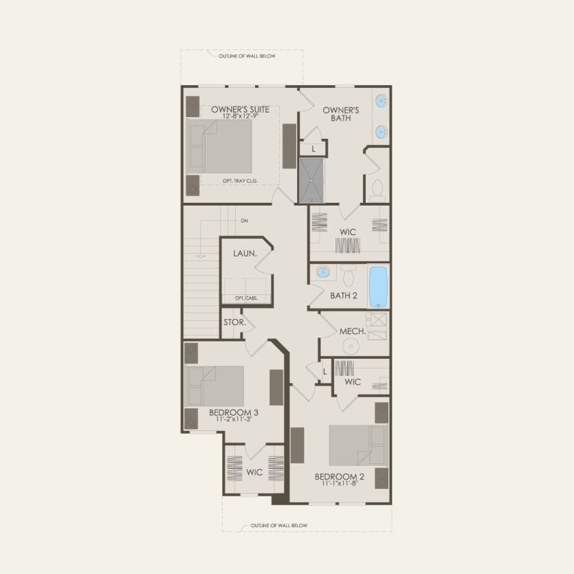 Second Floor 3 br / 2.5 ba