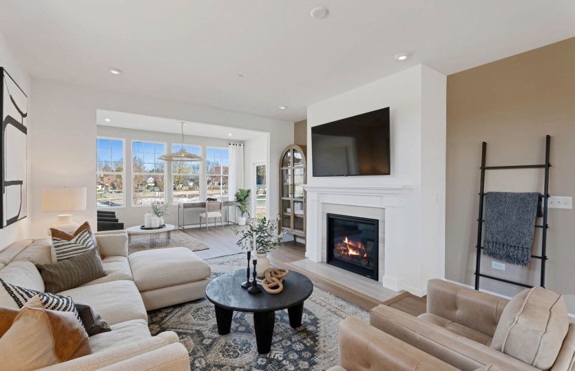 Gathering Room with Optional Fireplace