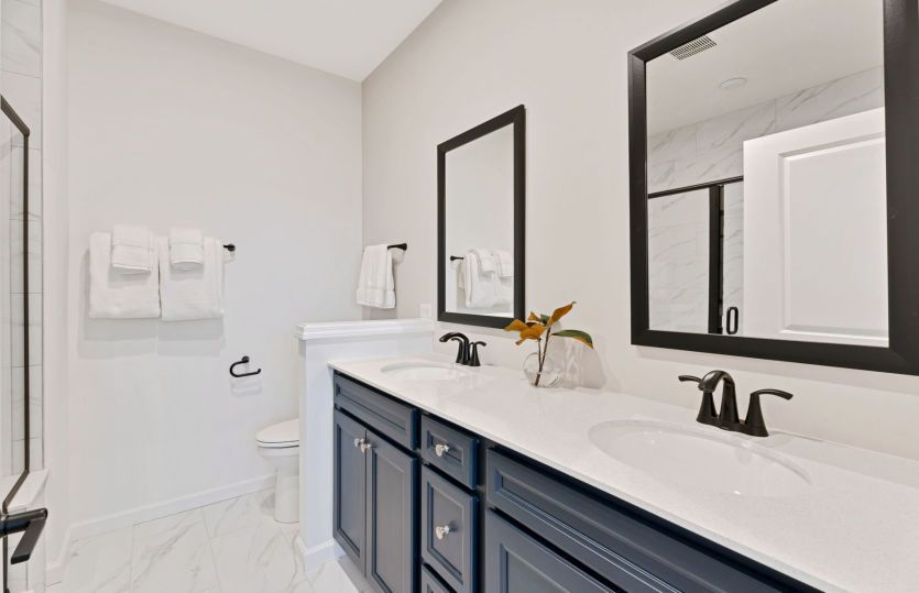 Dual Vanities in Owner's Suite