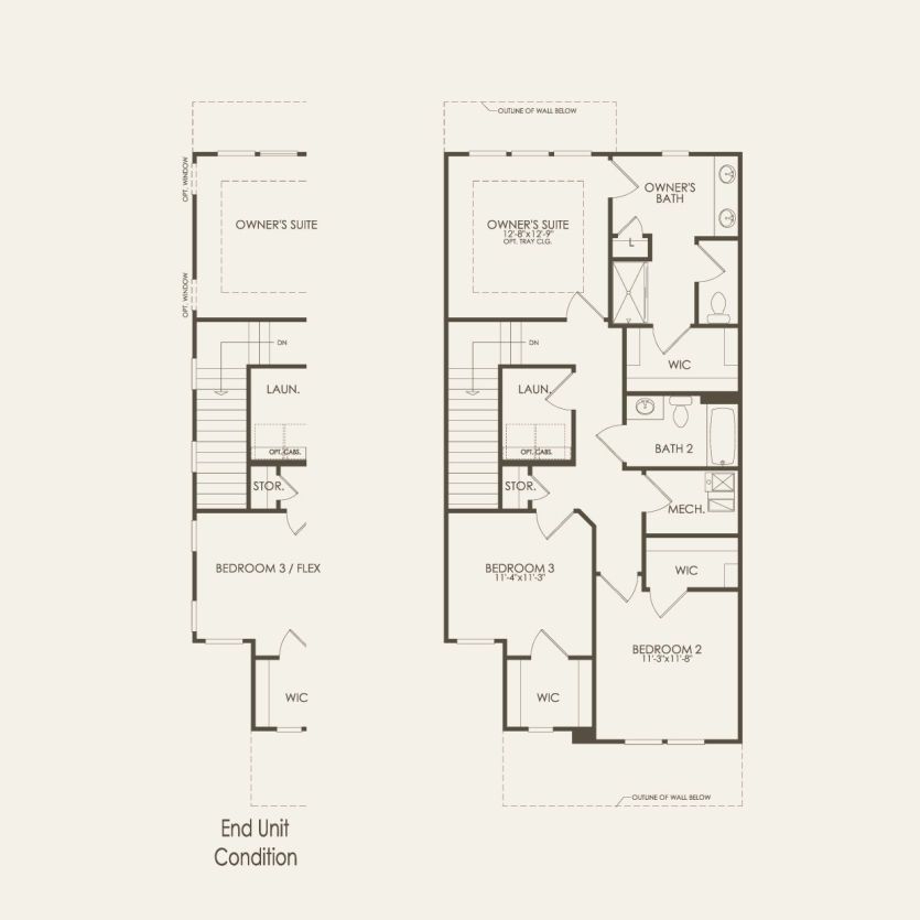 Second Floor 3 br / 2.5 ba