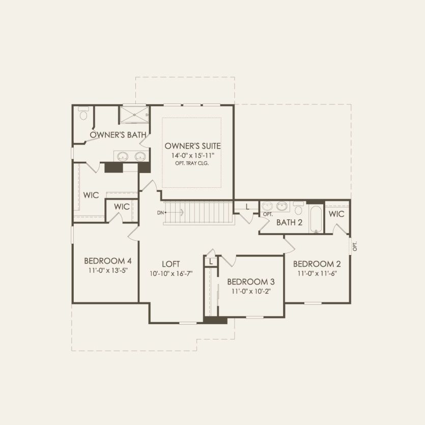 Second Floor 4 br / 2.5 ba