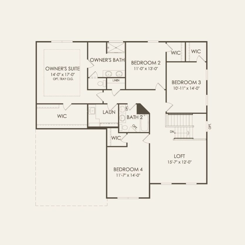 Second Floor 4 br / 2.5 ba