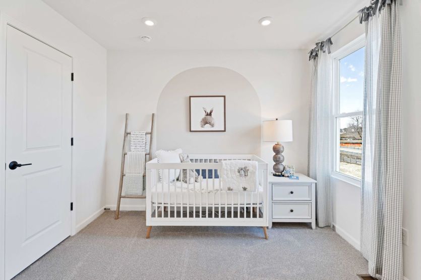 Secondary Bedroom, Shown as Nursery