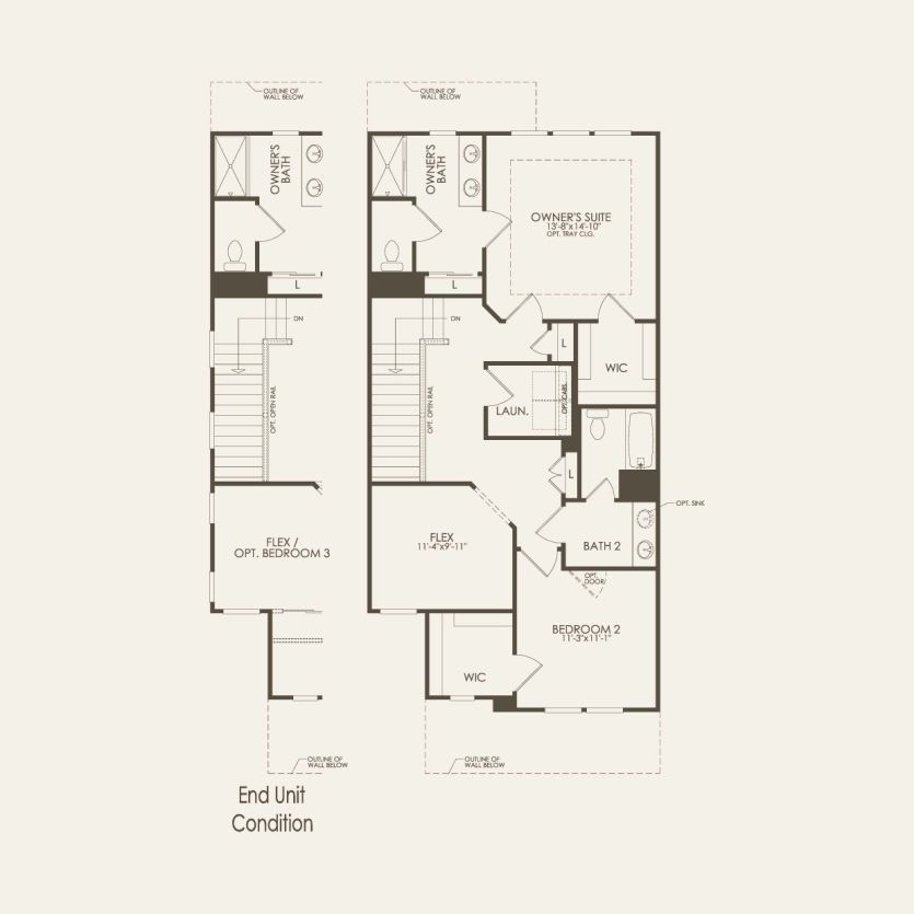 Second Floor 2 br / 2.5 ba