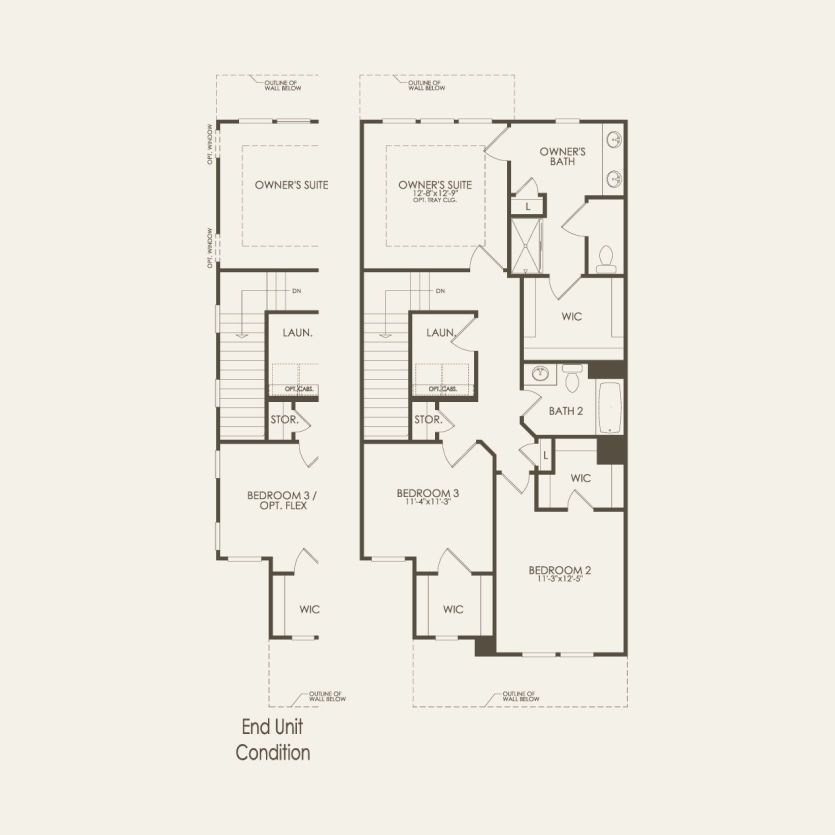 Second Floor 3 br / 2.5 ba