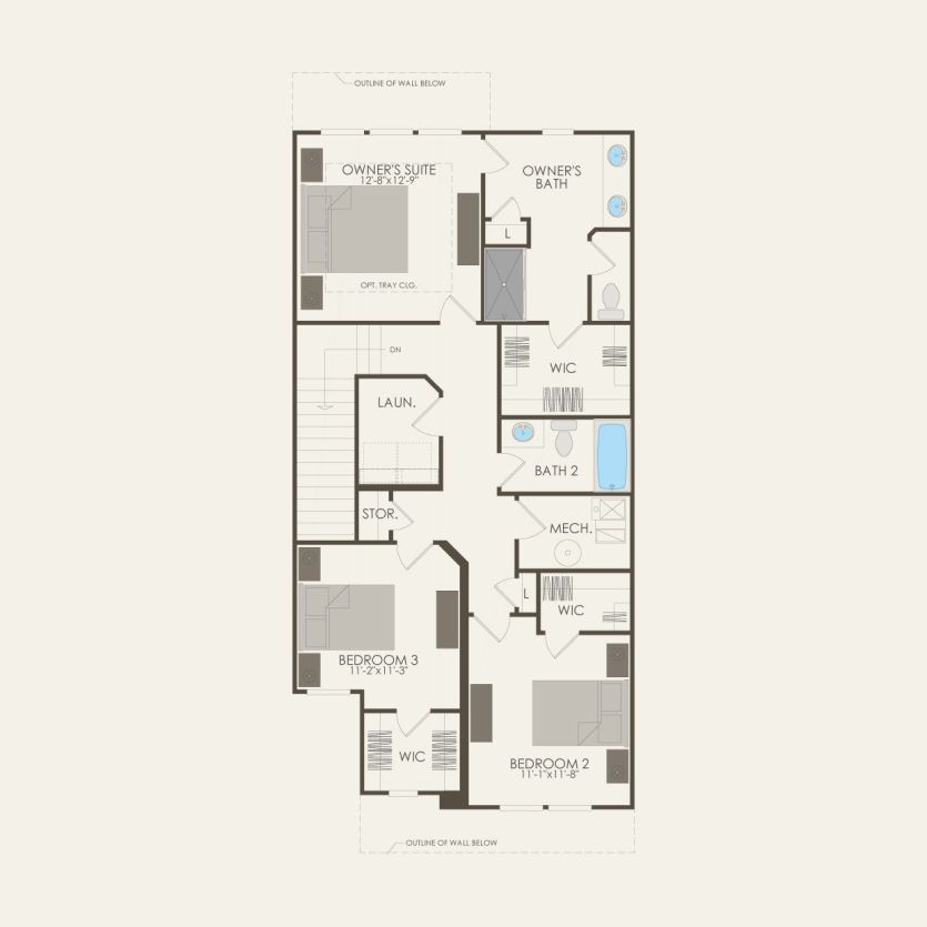 Second Floor 3 br / 2.5 ba