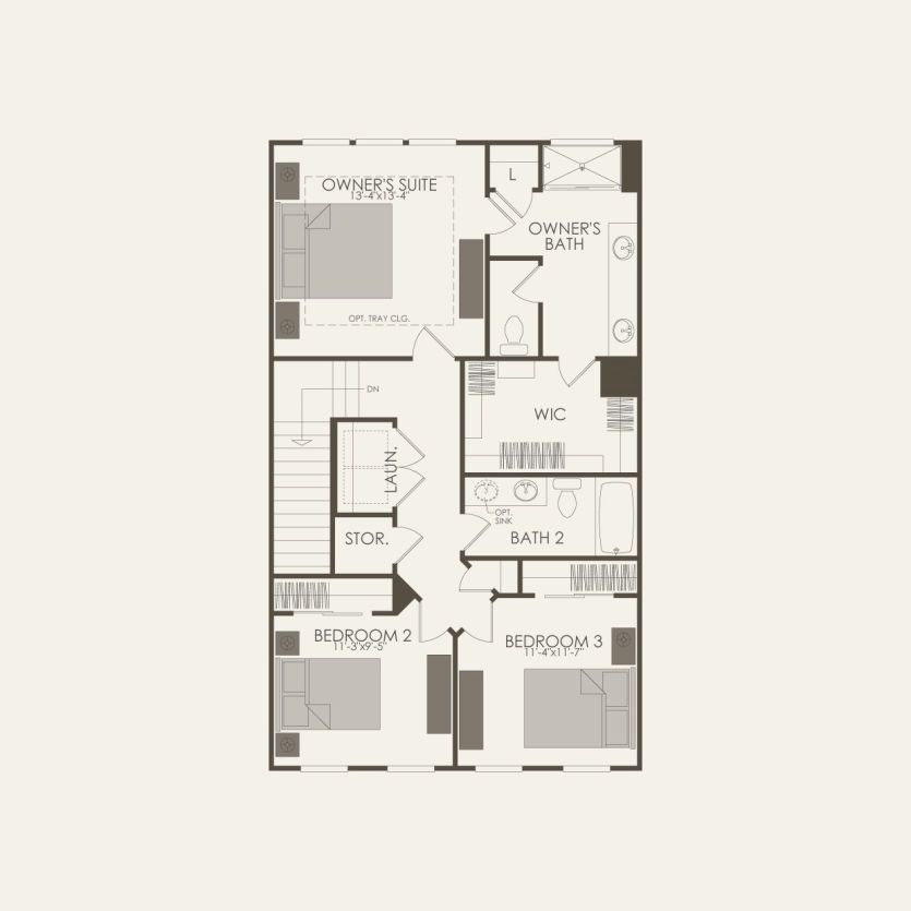 Third Floor 3 br / 2.5 ba