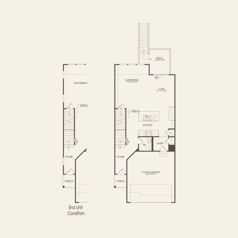 First Floor 2 br / 2.5 ba