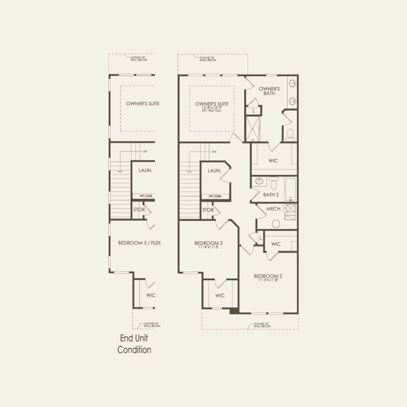 Second Floor 3 br / 2.5 ba