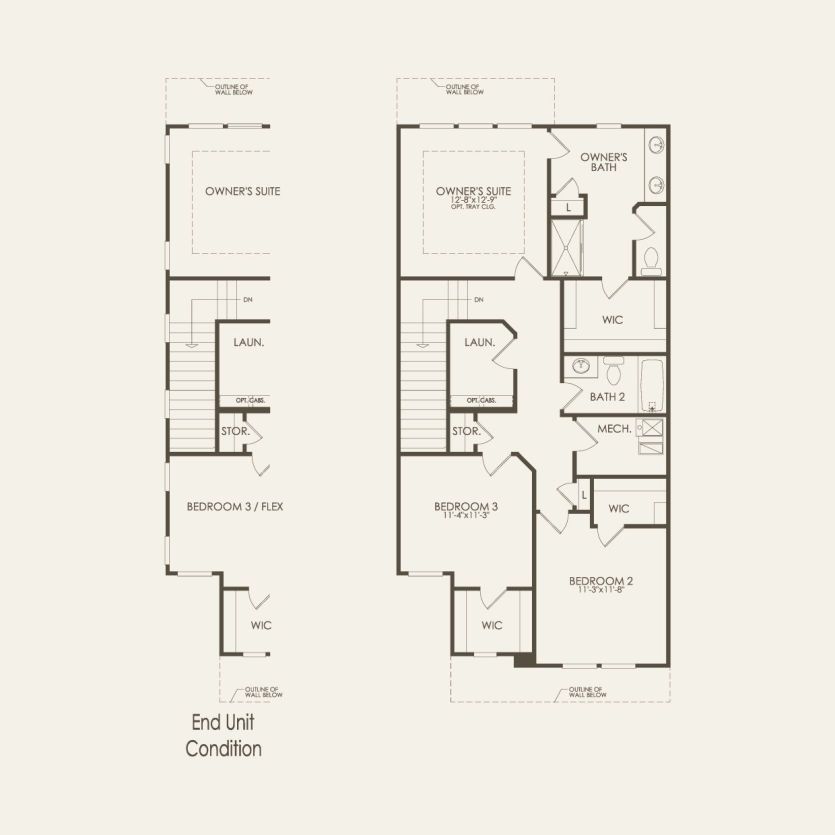 Second Floor 3 br / 2.5 ba