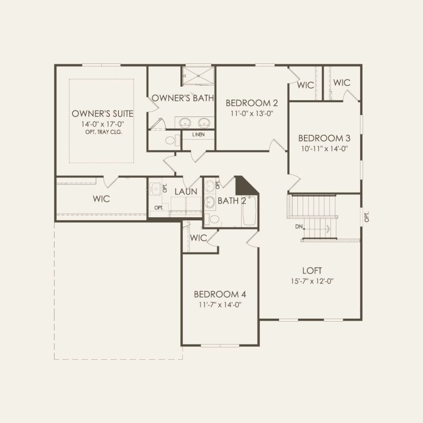 Second Floor 4 br / 2.5 ba