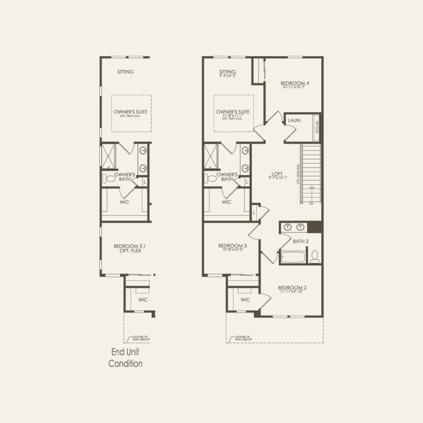 Second Floor 4 br / 2.5 ba
