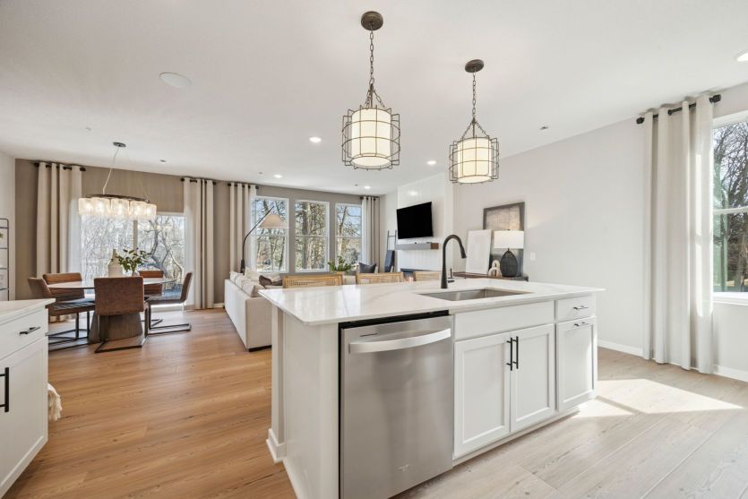 Standing In the Kitchen, Looking Into the Gathering and Dining Rooms