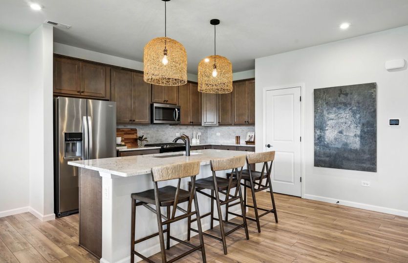 Spacious kitchen with ample storage
