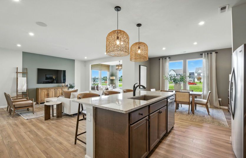 Large kitchen island