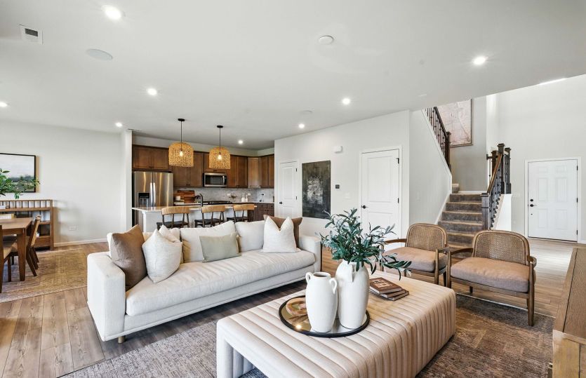 Inviting gathering room