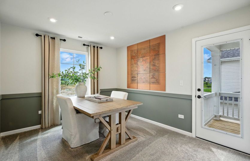 Secondary bedroom with balcony