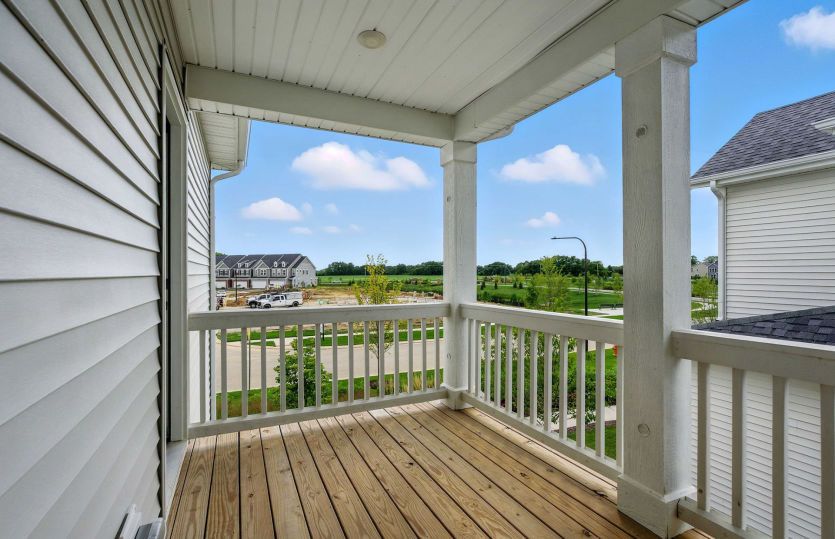 Upstairs balcony